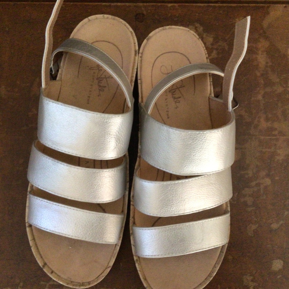 Silver sandals